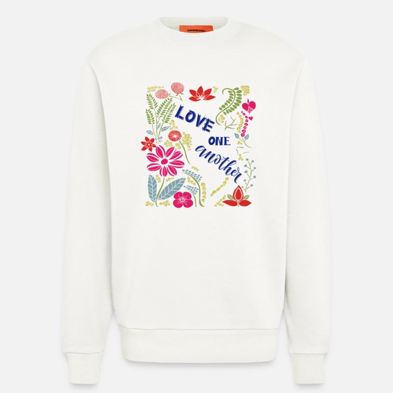 Love One Another - Sweatshirt - made by SPREAD  - OFF WHITE