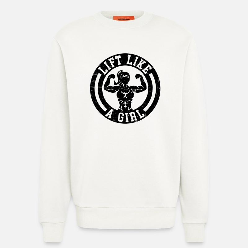 Heben Sie wie ein Mädchen - Sweatshirt - made by SPREAD  - OFF WHITE