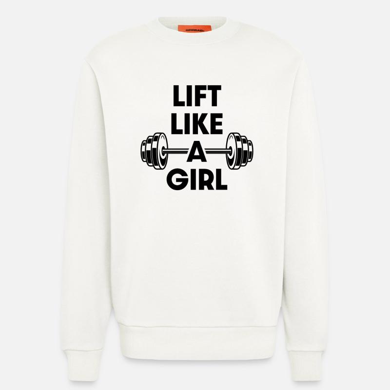 Heben Sie wie ein Mädchen - Sweatshirt - made by SPREAD  - OFF WHITE