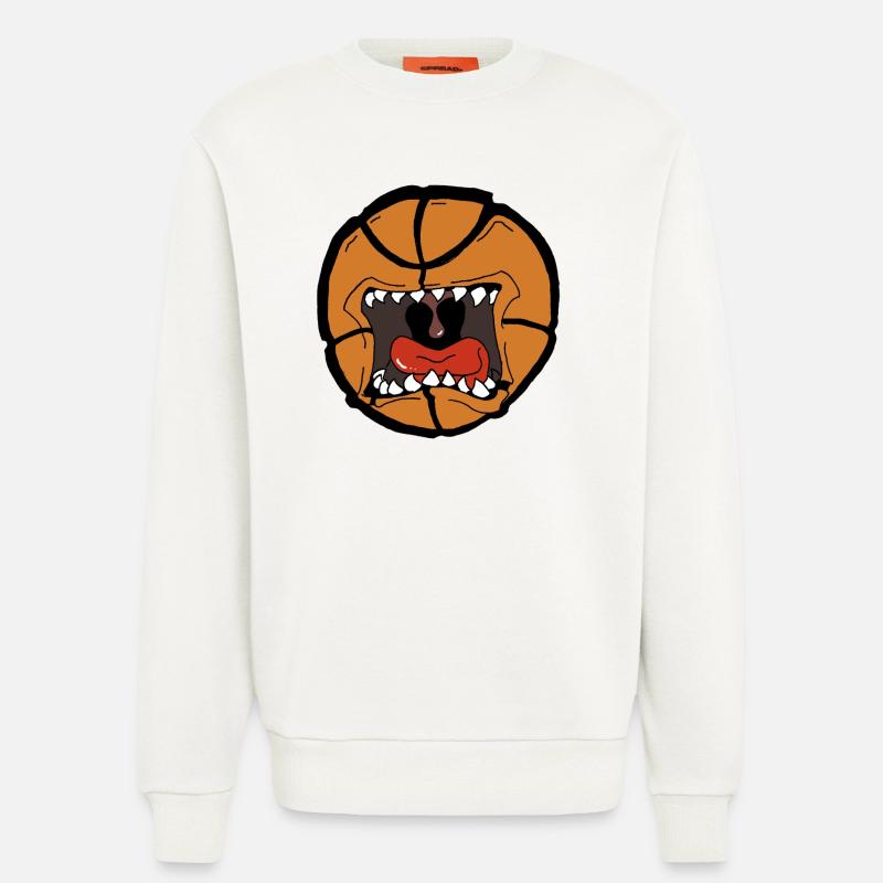 Conception explosive du ballon de basket - Sweat bio décontracté fabriqué en UE - OFF WHITE
