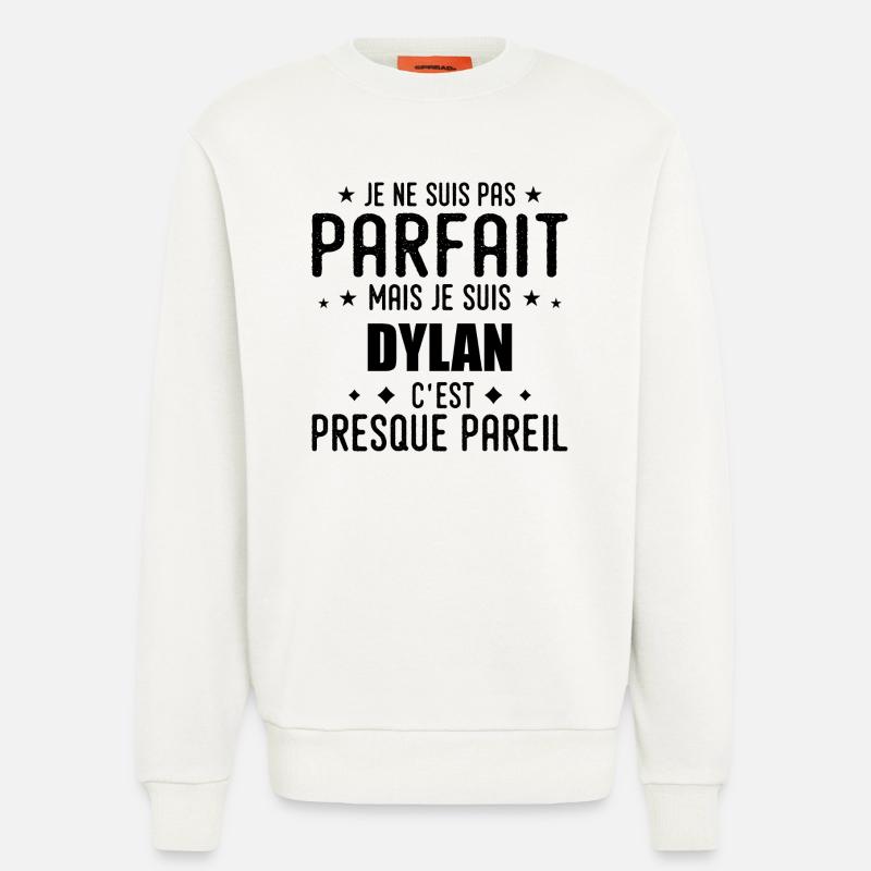 Dylan: authentisch, unvollkommen, oberflächlich, perfekt - Sweatshirt - made by SPREAD  - OFF WHITE