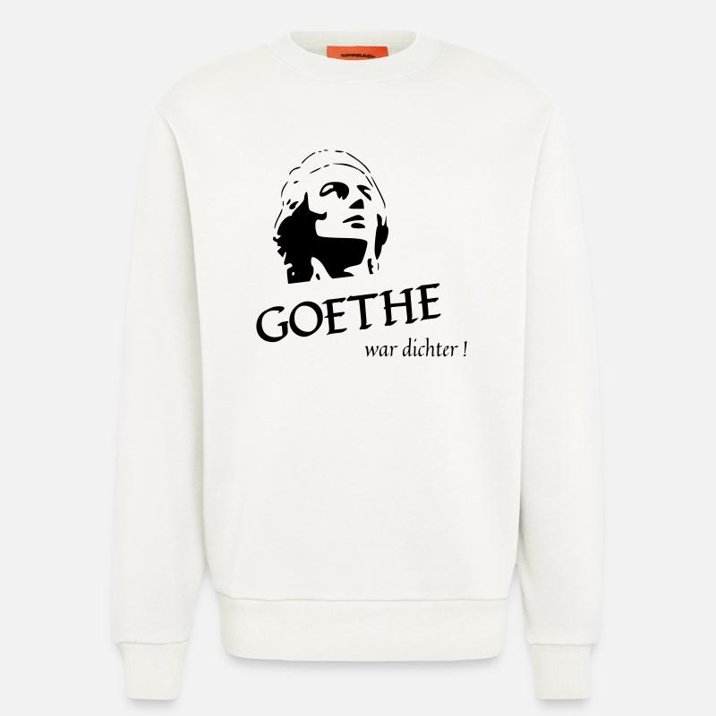 GOETHE WAR DICHTER - Sweatshirt - made by SPREAD  - OFF WHITE
