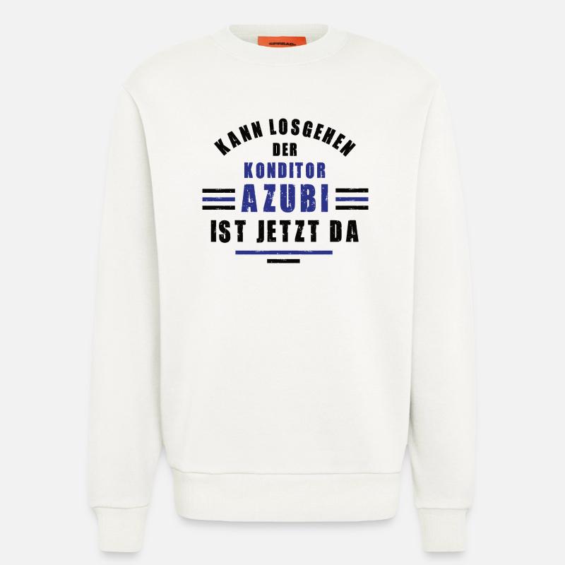 Trainee Confectioner Apprenticeship Training Confectioner Training - Sweatshirt - made by SPREAD  - OFF WHITE