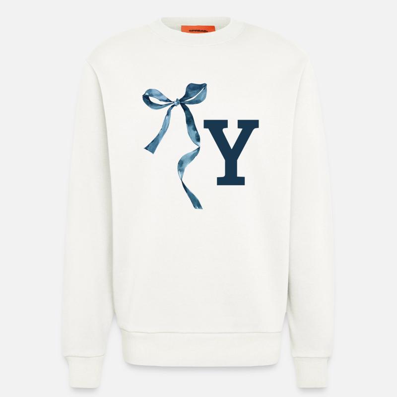 Monogramm und Geschenkidee - Sweatshirt - made by SPREAD  - OFF WHITE