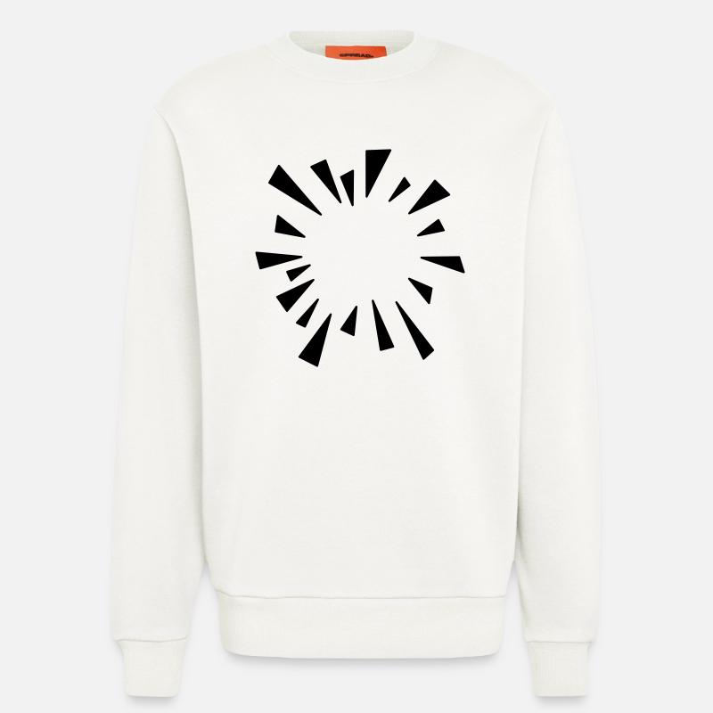 Comic Effekt geplatzter Luftballon - Sweatshirt - made by SPREAD  - OFF WHITE