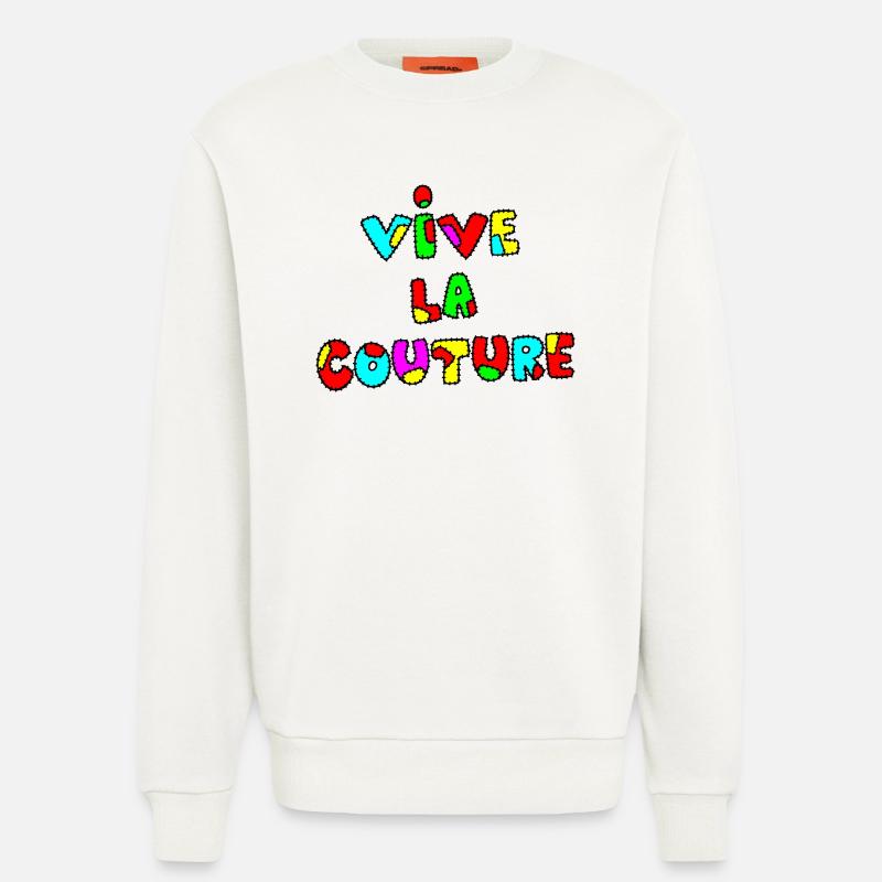 ES LEBE DIE COUTURE! - Sweatshirt - made by SPREAD  - OFF WHITE