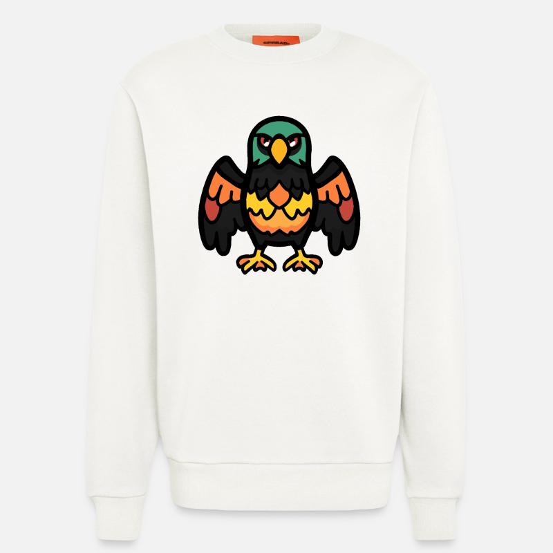 Eagle Halloween Comic Funny - Sweatshirt - made by SPREAD - OFF WHITE