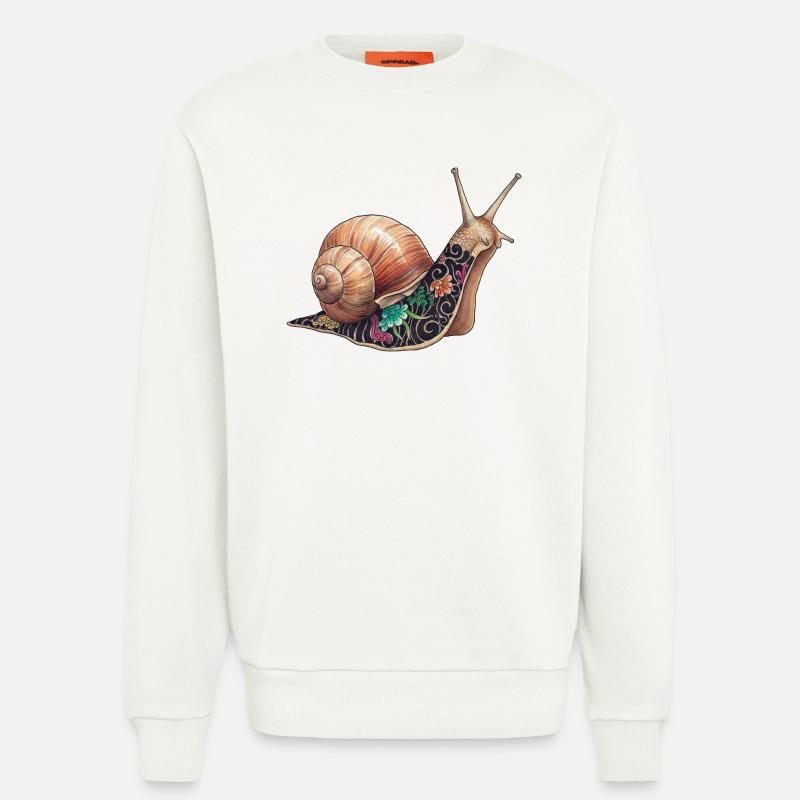 Yakuza Snail – Die langsame Tinte - Sweatshirt - made by SPREAD  - OFF WHITE