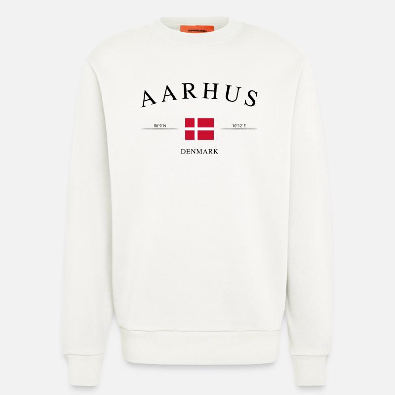 Aarhus Dänemark – Urlaub Souvenir & Geschenk - Sweatshirt - made by SPREAD  - OFF WHITE