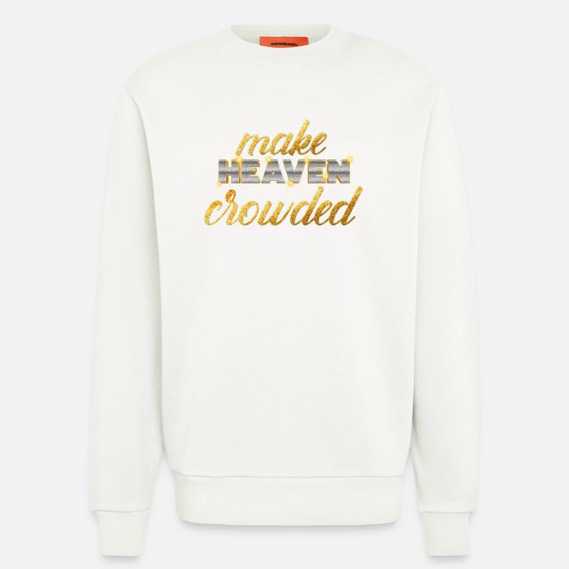 Make Heaven Crowded Glaube Design - Sweatshirt - made by SPREAD  - OFF WHITE