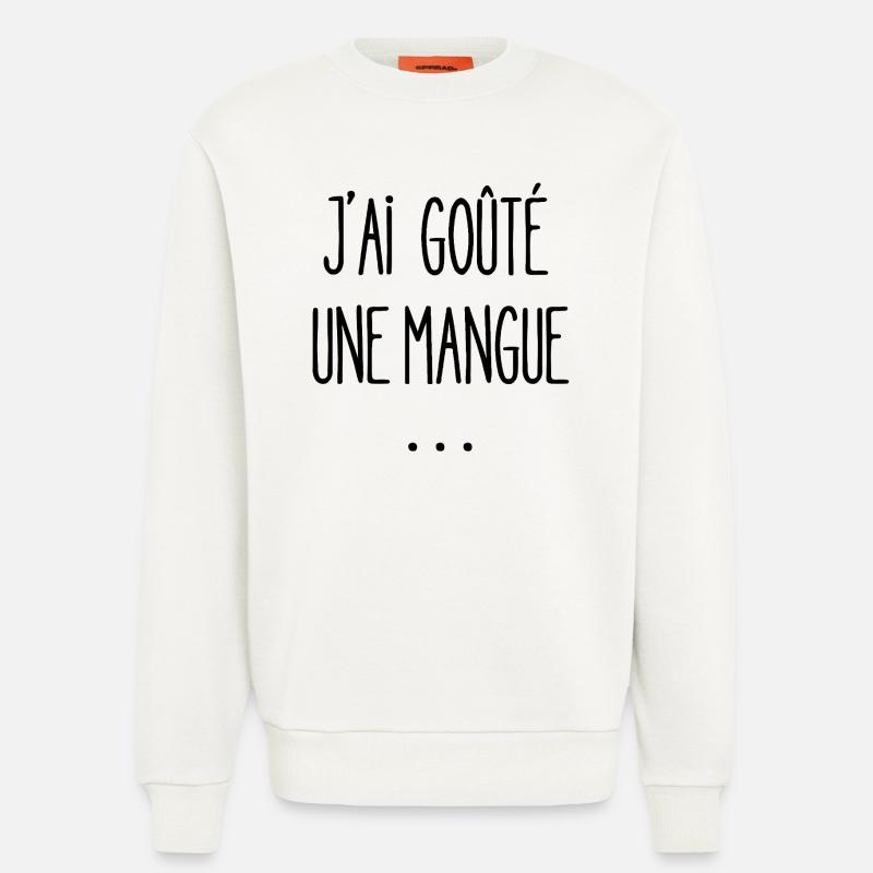 Ich habe eine Mango probiert - Sweatshirt - made by SPREAD - OFF WHITE