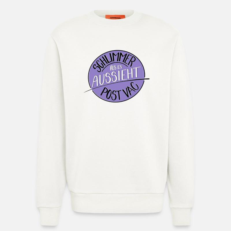 Schlimmer als es aussieht, Post Vac - Sweatshirt - made by SPREAD  - OFF WHITE