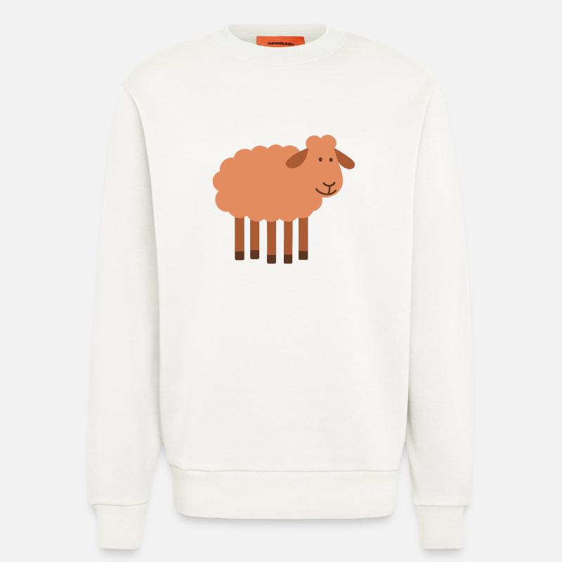 Schaf mit 5 Beinen seltene Perle - Sweatshirt - made by SPREAD - OFF WHITE