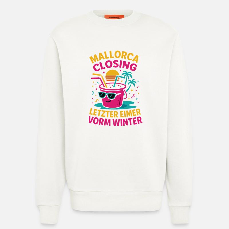 Mallorca Closing Letzter Eimer - Sweatshirt - made by SPREAD  - OFF WHITE