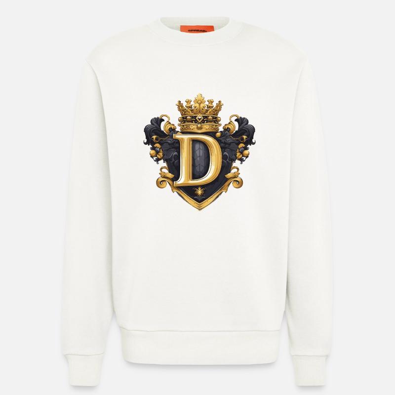D Buchstabe Name Krone - Sweatshirt - made by SPREAD  - OFF WHITE