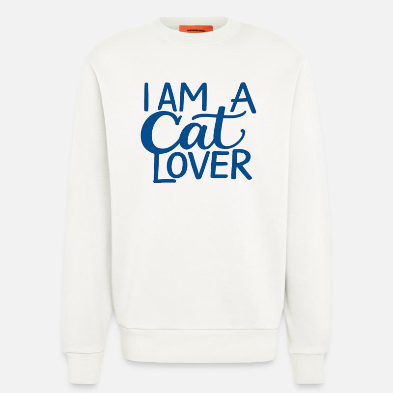 Ich bin ein Katzenliebhaber - Sweatshirt - made by SPREAD  - OFF WHITE
