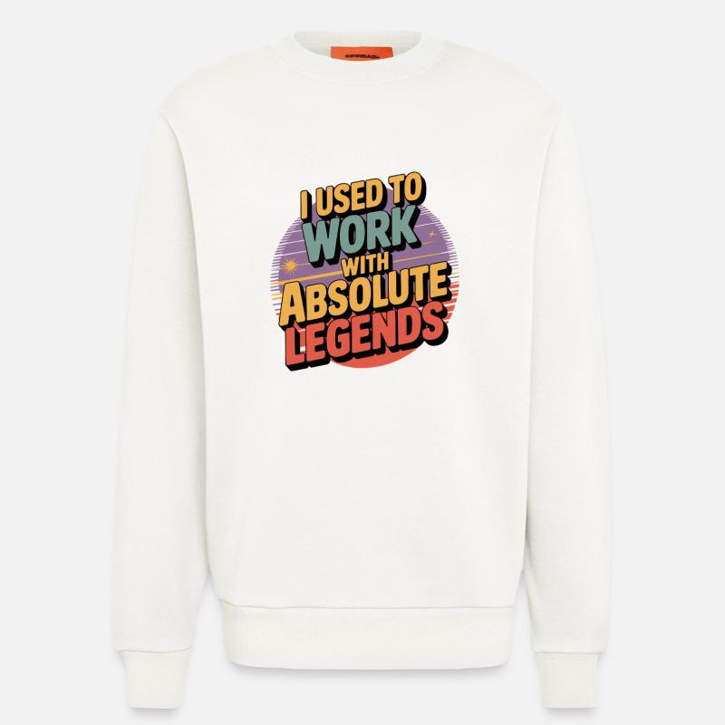 J’avais l’habitude de travailler avec Legend - Sweat bio décontracté fabriqué en UE - OFF WHITE
