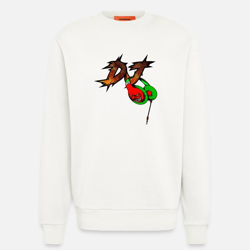 Neon Devil mit Kopfhörer DJ - Sweatshirt - made by SPREAD  - OFF WHITE