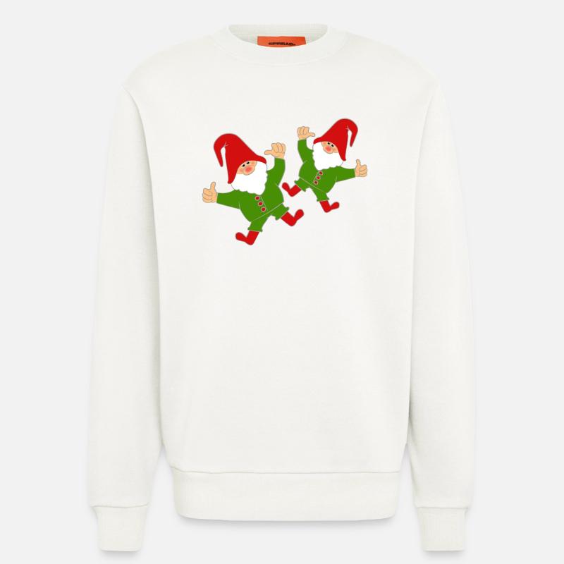 Funny gnomes - Sweatshirt - made by SPREAD  - OFF WHITE