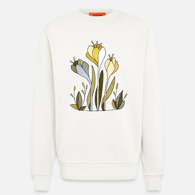 Blumen - Sweatshirt - made by SPREAD  - OFF WHITE