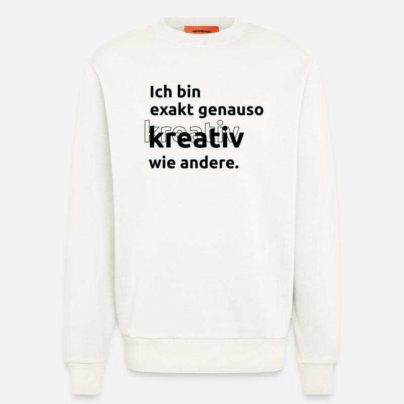 Just as creative as others - Sweatshirt - made by SPREAD  - OFF WHITE