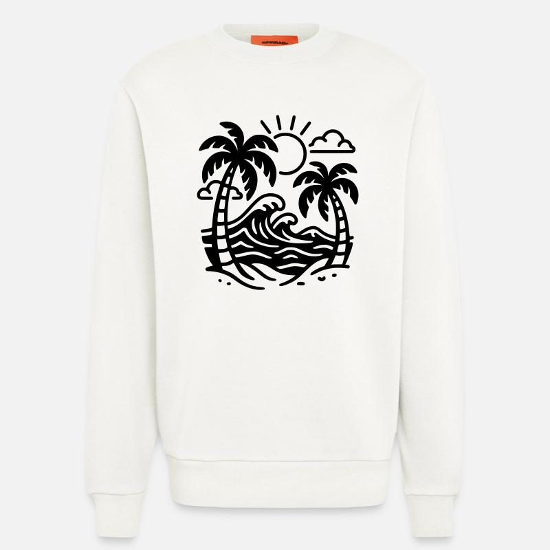 Vacances - Sweat bio décontracté fabriqué en UE - OFF WHITE