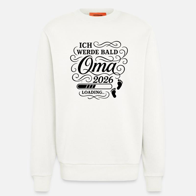 Ich werde bald Oma 2026 - Sweatshirt - made by SPREAD  - OFF WHITE