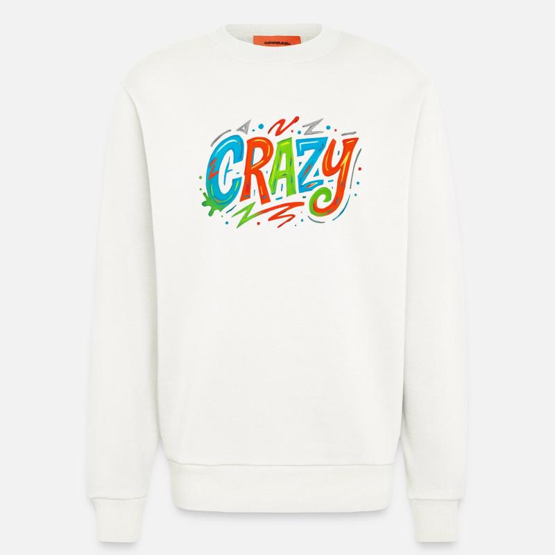Graffiti Crazy Farbexplosion - Sweatshirt - made by SPREAD  - OFF WHITE