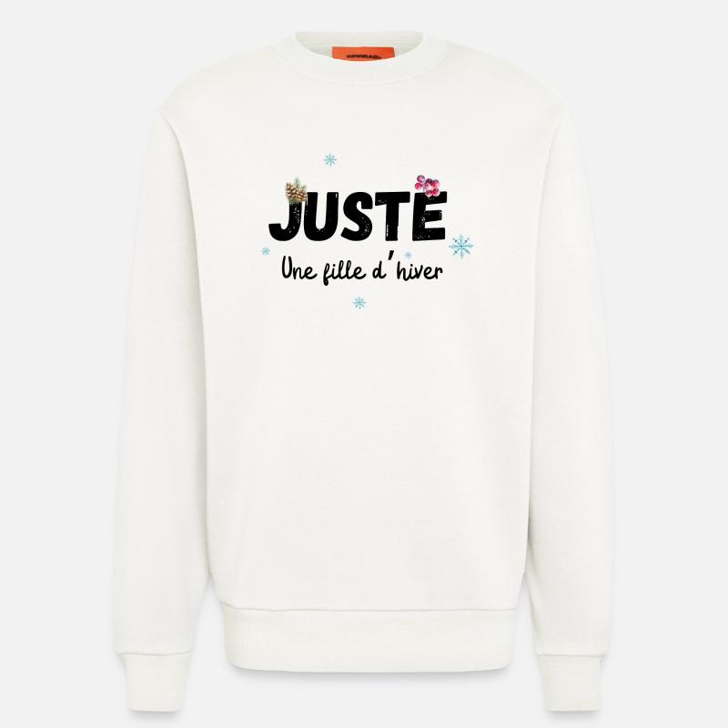 Nur ein Wintermädchen-Geschenk - Sweatshirt - made by SPREAD  - OFF WHITE