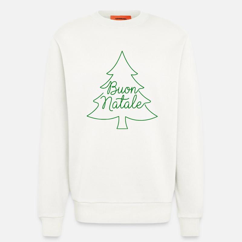 Buon Natale Tannenbaum Weihnachtsdesign - Sweatshirt - made by SPREAD  - OFF WHITE