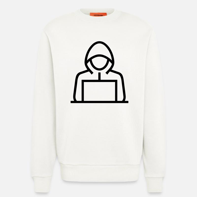 Hacker - Sweatshirt - made by SPREAD  - OFF WHITE