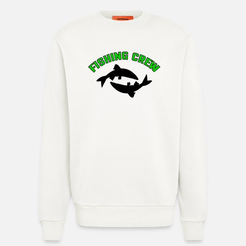 Fisch Crew - Sweatshirt - made by SPREAD  - OFF WHITE
