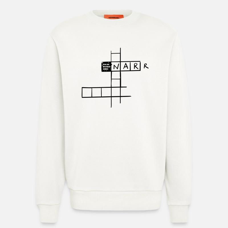 Irrer mit 3 Buchstaben - Sweatshirt - made by SPREAD  - OFF WHITE