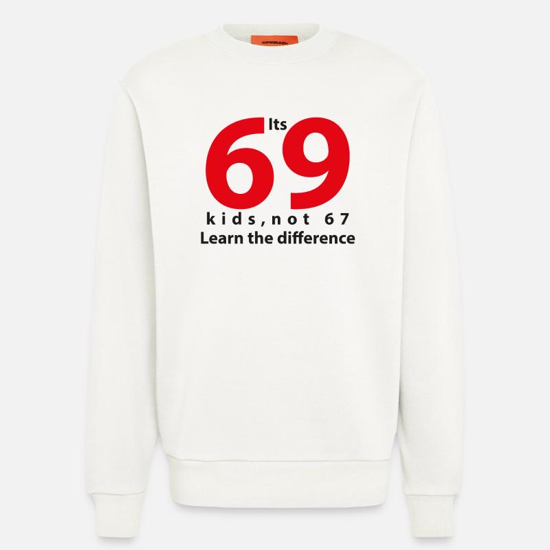 its_69 Note 67 Schwarz - Sweatshirt - made by SPREAD  - OFF WHITE
