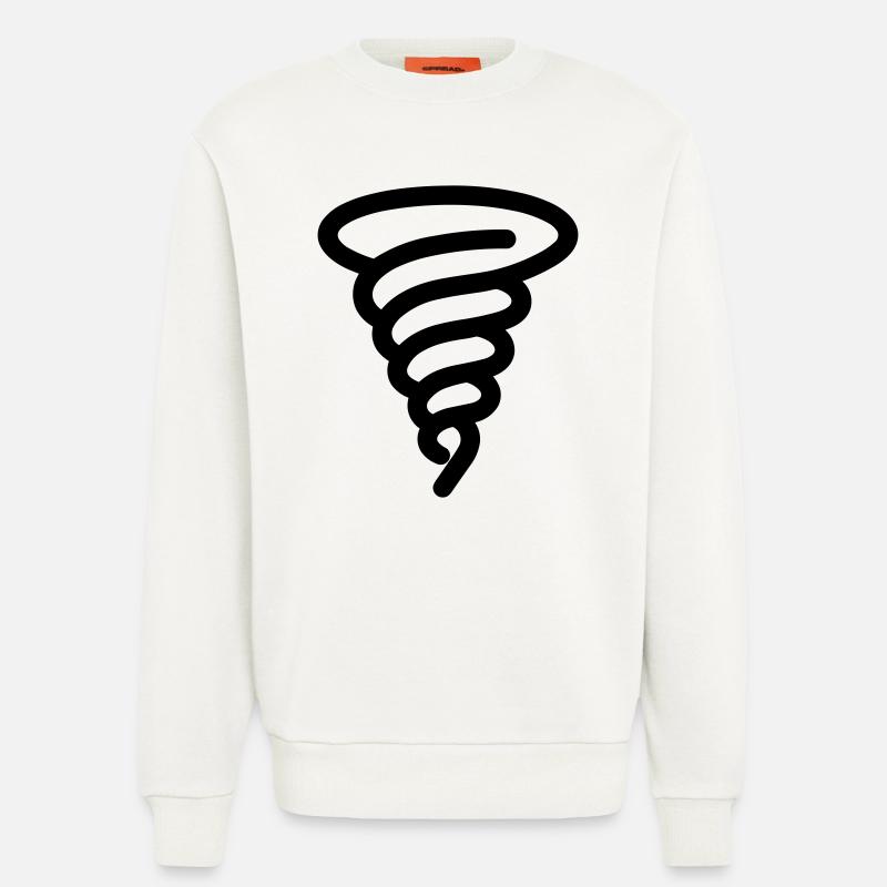 tornado - Sweatshirt - made by SPREAD  - OFF WHITE