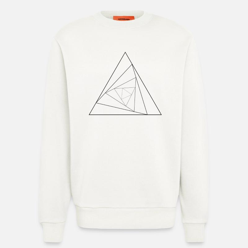 Triangular triangle - Sweatshirt - made by SPREAD  - OFF WHITE