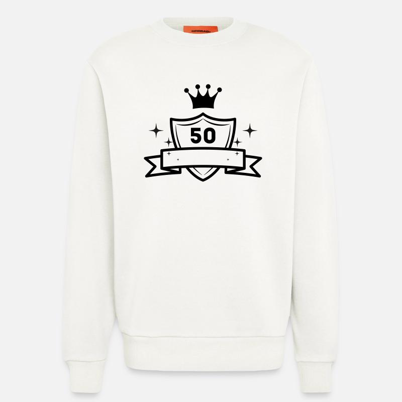 50 Jahre - Jubiläum - Geschenkidee - Sweatshirt - made by SPREAD  - OFF WHITE