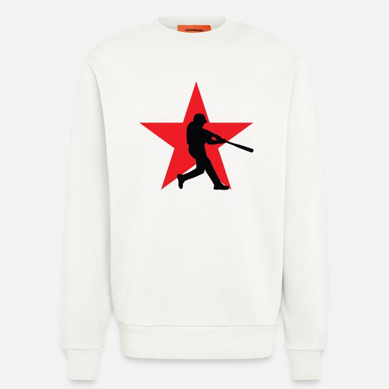 Baseball – Sport - Sweatshirt - made by SPREAD  - OFF WHITE