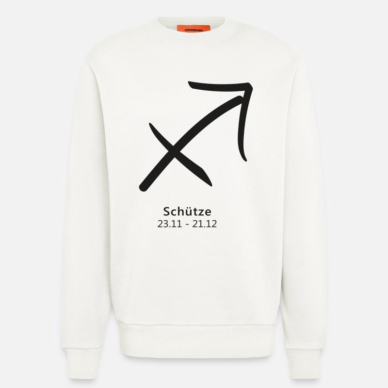 Schütze Bogen Pfeil Symbol Sternzeichen - Sweatshirt - made by SPREAD  - OFF WHITE