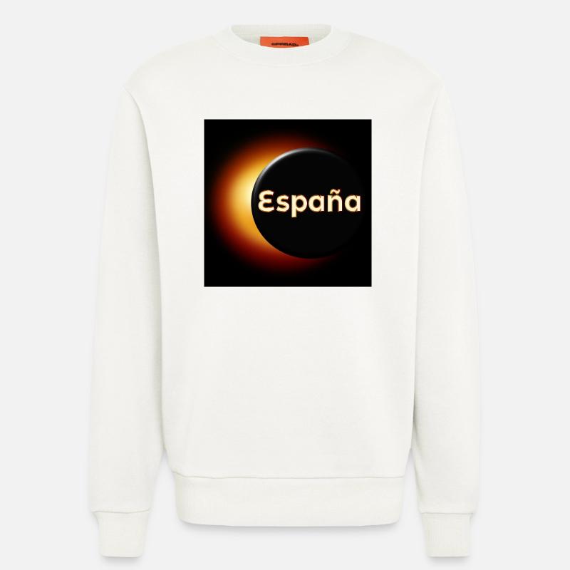 Total Solar Eclipse Spain - Sweatshirt - made by SPREAD  - OFF WHITE
