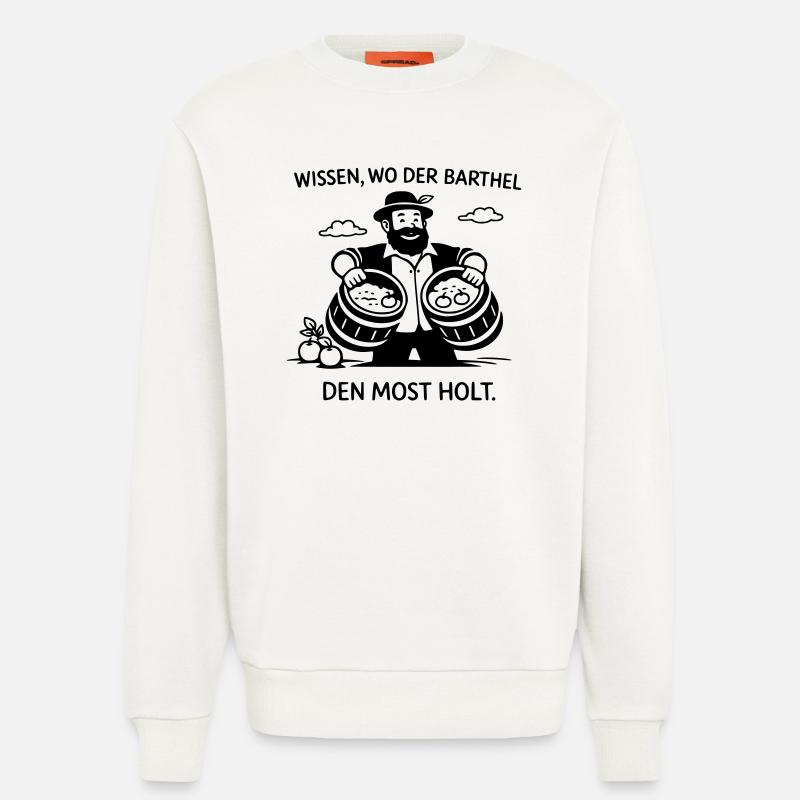 Savoir d’où vient Barthel le doit - Sweat bio décontracté fabriqué en UE - OFF WHITE