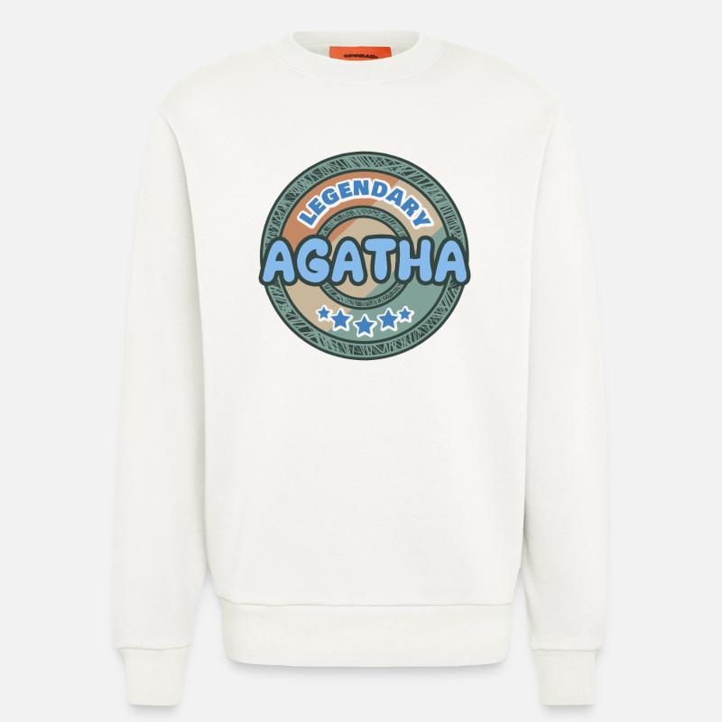Agatha as a gift idea - Sweatshirt - made by SPREAD  - OFF WHITE