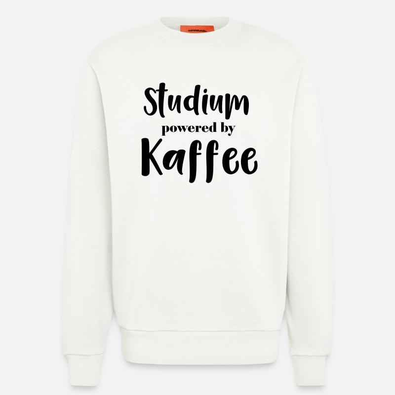 Studium powered by Kaffee - Sweatshirt - made by SPREAD  - OFF WHITE