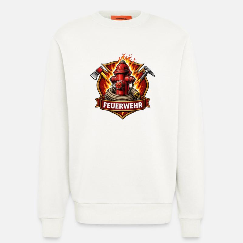 Fire Brigade Fire Hydrant Emblem - Sweatshirt - made by SPREAD  - OFF WHITE