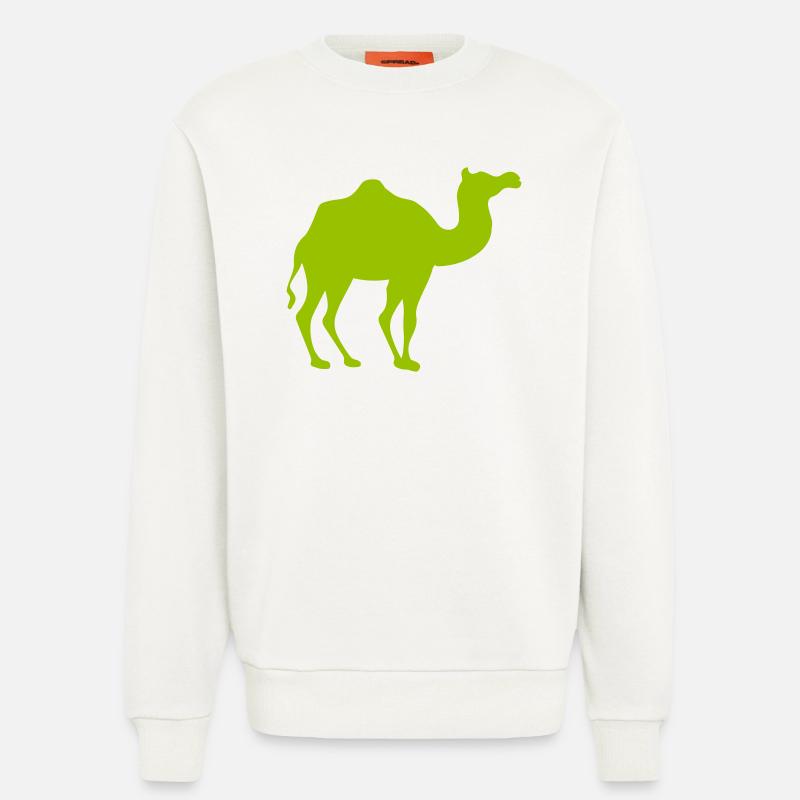 Leuchtendes Kamel Silhouette - Sweatshirt - made by SPREAD  - OFF WHITE