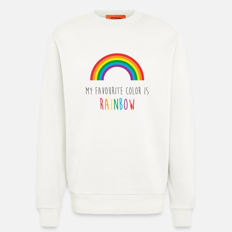Mein Lieblingsregenbogen - Sweatshirt - made by SPREAD - OFF WHITE