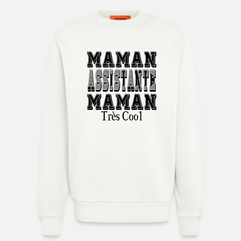 Mama Assistentin Mama Sehr cool - Sweatshirt - made by SPREAD  - OFF WHITE
