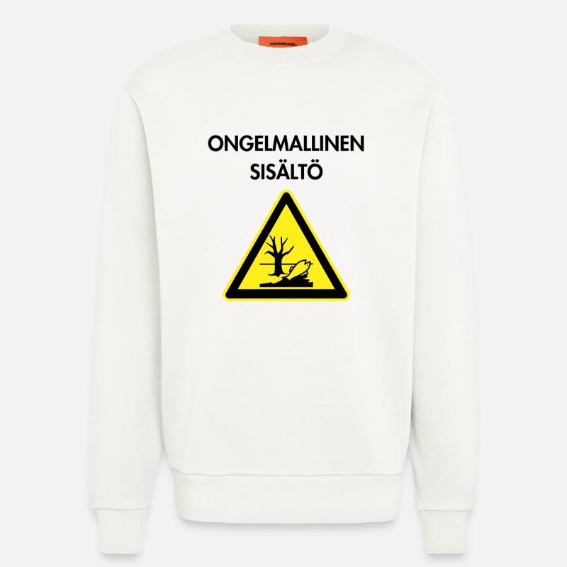Problematic content - Sweatshirt - made by SPREAD  - OFF WHITE