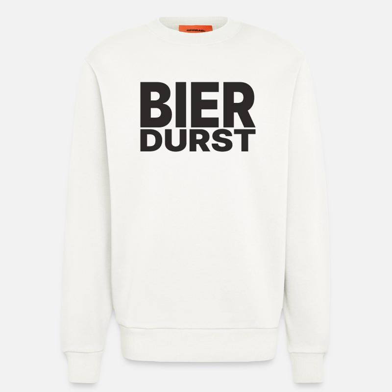 Bierdurst – Zeit für ein kühles Bier - Sweatshirt - made by SPREAD  - OFF WHITE