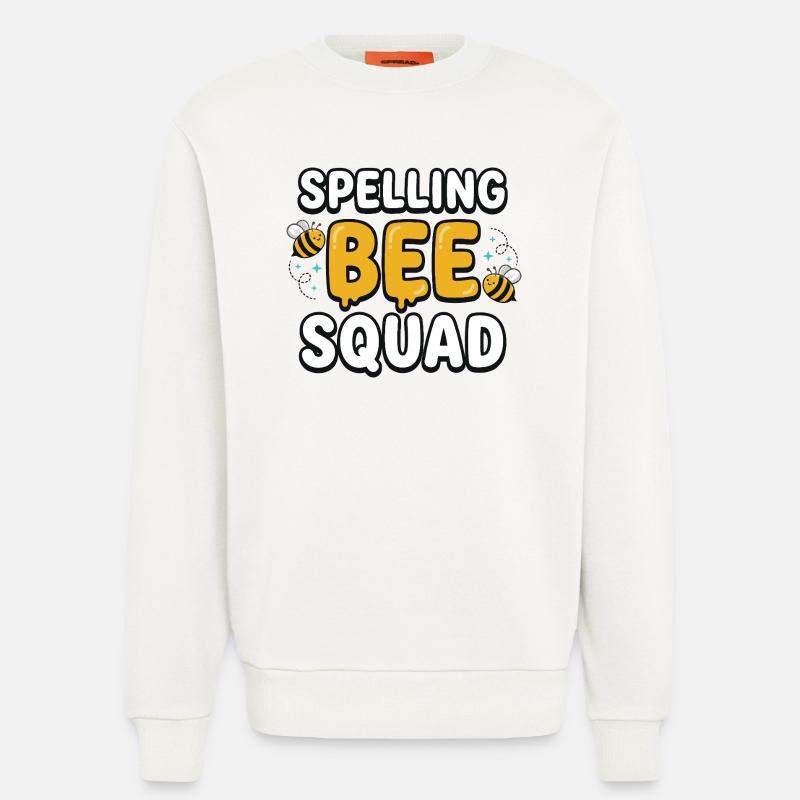 Spelling Bee Squad Cute Bee Team - Sweatshirt - made by SPREAD  - OFF WHITE